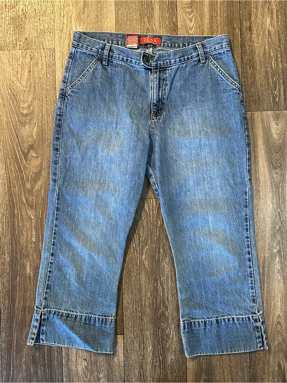 Zena Jeans vintage 90s Y2K denim capri pants Sz 12